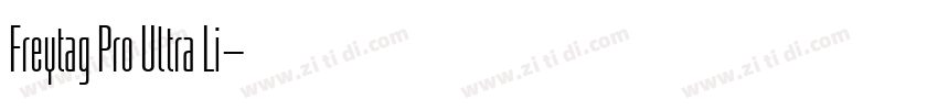 Freytag Pro Ultra Li字体转换